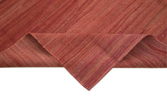 Zollanvari Red Modern Wool Handmade Area Rug 8'0'' x 9'2''