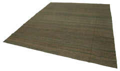Zollanvari Green Modern Wool Handmade Area Rug 8'4'' x 9'5''