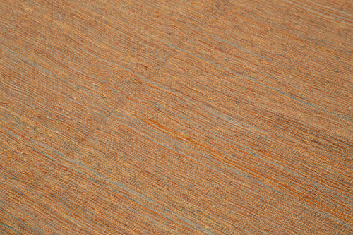 Zollanvari Orange Modern Wool Handmade Area Rug 7'5'' x 10'2''