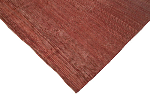 Zollanvari Red Modern Wool Handmade Area Rug 9'1'' x 11'10''