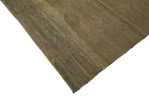 Zollanvari Yellow Modern Wool Handmade Area Rug 8'6'' x 10'9''