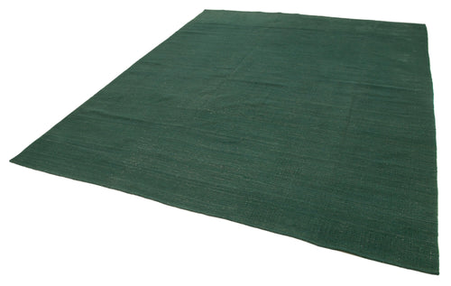 Zollanvari Green Modern Wool Handmade Area Rug 9'6'' x 11'7''