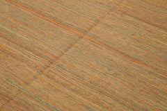 Zollanvari Orange Modern Wool Handmade Area Rug 6'3'' x 8'0''