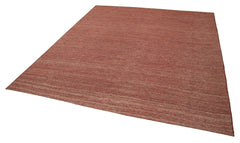 Zollanvari Red Modern Wool Handmade Area Rug 8'2'' x 9'7''