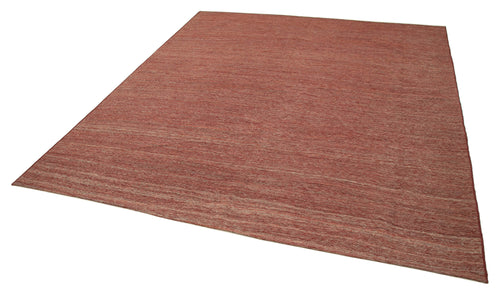 Zollanvari Red Modern Wool Handmade Area Rug 8'2'' x 9'7''