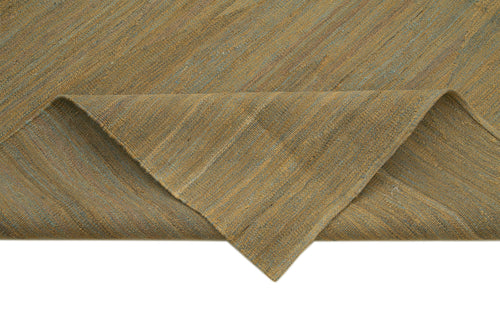 Zollanvari Yellow Modern Wool Handmade Area Rug 8'4'' x 10'3''