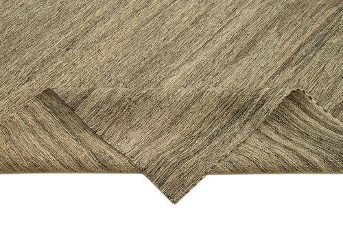 Zollanvari Beige Modern Wool Handmade Area Rug 8'8'' x 11'9''