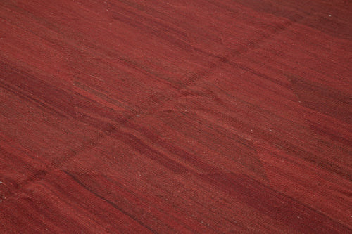 Zollanvari Red Modern Wool Handmade Area Rug 8'9'' x 11'4''