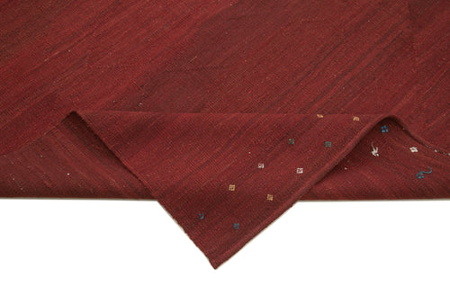 Zollanvari Red Modern Wool Handmade Area Rug 8'9'' x 11'4''