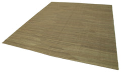 Zollanvari Brown Modern Wool Handmade Area Rug 8'0'' x 9'9''