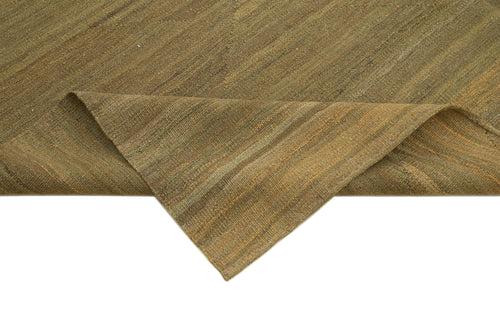 Zollanvari Brown Modern Wool Handmade Area Rug 8'2'' x 9'8''