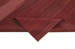 Zollanvari Red Modern Wool Handmade Area Rug 7'7'' x 9'7''