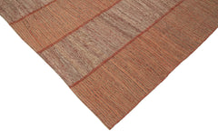 Zollanvari Red Modern Wool Handmade Area Rug 8'4'' x 9'4''