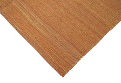 Zollanvari Orange Modern Wool Handmade Area Rug 5'5'' x 7'0''