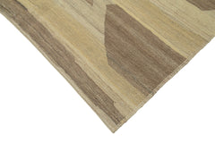 Zollanvari Beige Modern Wool Handmade Area Rug 4'11'' x 6'6''