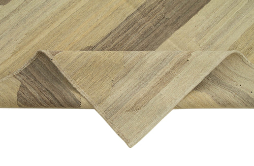 Zollanvari Beige Modern Wool Handmade Area Rug 4'11'' x 6'6''