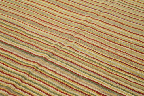 Zollanvari Beige Modern Wool Handmade Area Rug 7'3'' x 10'0''