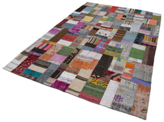 Handmade Area Rug – Grey Patchwork Rug | Soft Cotton Wool Durable Carpet