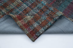 Kirk Yama Grey Patchwork Cotton Wool Handmade Area Rug 6'11'' x 9'10''