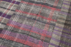 Kirk Yama Grey Patchwork Cotton Wool Handmade Area Rug 6'9'' x 10'0''