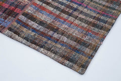 Kirk Yama Grey Patchwork Cotton Wool Handmade Area Rug 6'8'' x 9'11''
