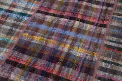 Kirk Yama Grey Patchwork Cotton Wool Handmade Area Rug 6'8'' x 9'11''