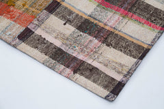 Kirk Yama Grey Patchwork Cotton Wool Handmade Area Rug 6'7'' x 10'2''