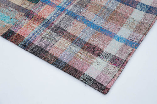 Kirk Yama Grey Patchwork Cotton Wool Handmade Area Rug 6'8'' x 9'11''