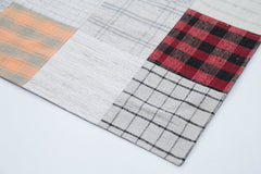 Kirk Yama Grey Patchwork Cotton Wool Handmade Area Rug 6'7'' x 9'10''