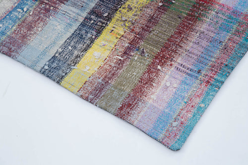 Kirk Yama Grey Patchwork Cotton Wool Handmade Area Rug 7'3'' x 10'8''