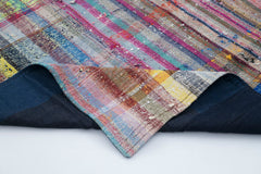 Kirk Yama Grey Patchwork Cotton Wool Handmade Area Rug 7'3'' x 10'8''