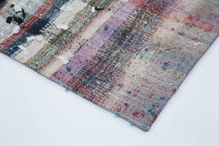 Handmade Area Rug - Grey Patchwork Cotton Wool Blend 7'x10' Durable Turkish Carpet
