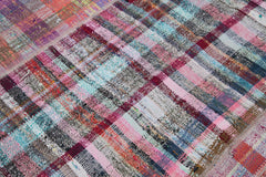 Kirk Yama Grey Patchwork Cotton Wool Handmade Area Rug 6'6'' x 9'9''