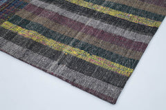 Kirk Yama Grey Patchwork Cotton Wool Handmade Area Rug 6'5'' x 9'10''