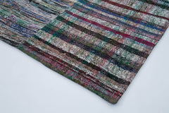 Kirk Yama Grey Patchwork Cotton Wool Handmade Area Rug 6'8'' x 9'7''