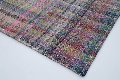 Kirk Yama Grey Patchwork Cotton Wool Handmade Area Rug 6'8'' x 9'10''