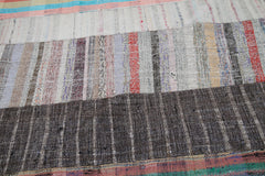 Kirk Yama Grey Patchwork Cotton Wool Handmade Area Rug 6'8'' x 9'11''
