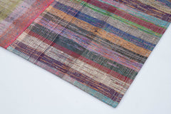 Kirk Yama Grey Patchwork Cotton Wool Handmade Area Rug 6'7'' x 9'11''