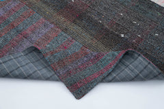 Kirk Yama Grey Patchwork Cotton Wool Handmade Area Rug 6'7'' x 9'11''