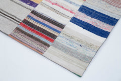 Kirk Yama Grey Patchwork Cotton Wool Handmade Area Rug 8'2'' x 10'0''