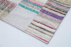 Kirk Yama Grey Patchwork Cotton Wool Handmade Area Rug 8'2'' x 9'11''