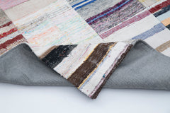 Kirk Yama Grey Patchwork Cotton Wool Handmade Area Rug 8'2'' x 9'11''