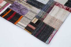 Kirk Yama Grey Patchwork Cotton Wool Handmade Area Rug 8'3'' x 10'1''