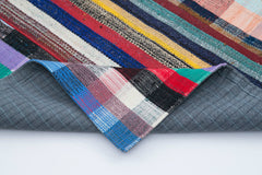 Kirk Yama Grey Patchwork Cotton Wool Handmade Area Rug 8'0'' x 10'1''