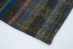 Handmade Area Rug – Grey Patchwork Carpet | Turkish Wool & Cotton Blend 7'7"x10'4"