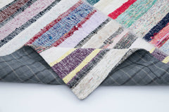 Kirk Yama Grey Patchwork Cotton Wool Handmade Area Rug 8'1'' x 9'9''