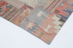 Handmade Area Rug – Kirk Yama Beige Patchwork Cotton Wool Carpet 6'7''x9'11''