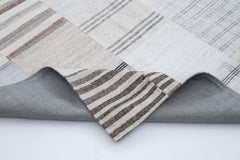 Kirk Yama White Patchwork Cotton Wool Handmade Area Rug 8'0'' x 10'0''