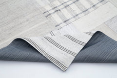 Handmade Area Rug – Beige Patchwork Cotton Wool 6x10 Foot Durable Carpet