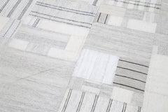 Handmade Area Rug – Beige Patchwork Cotton Wool 6x10 Foot Durable Carpet